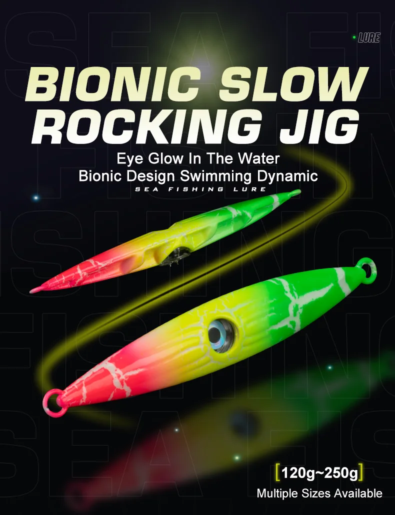 Jig metálico TEASER J111 para pesca desde barco