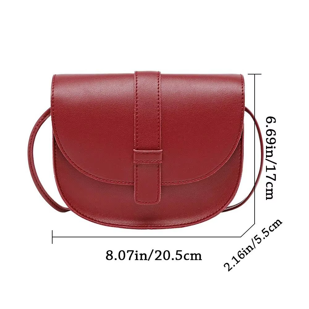 Bolso bandolera pequeño de cuero sintético para mujer, cruzado - imagen 4