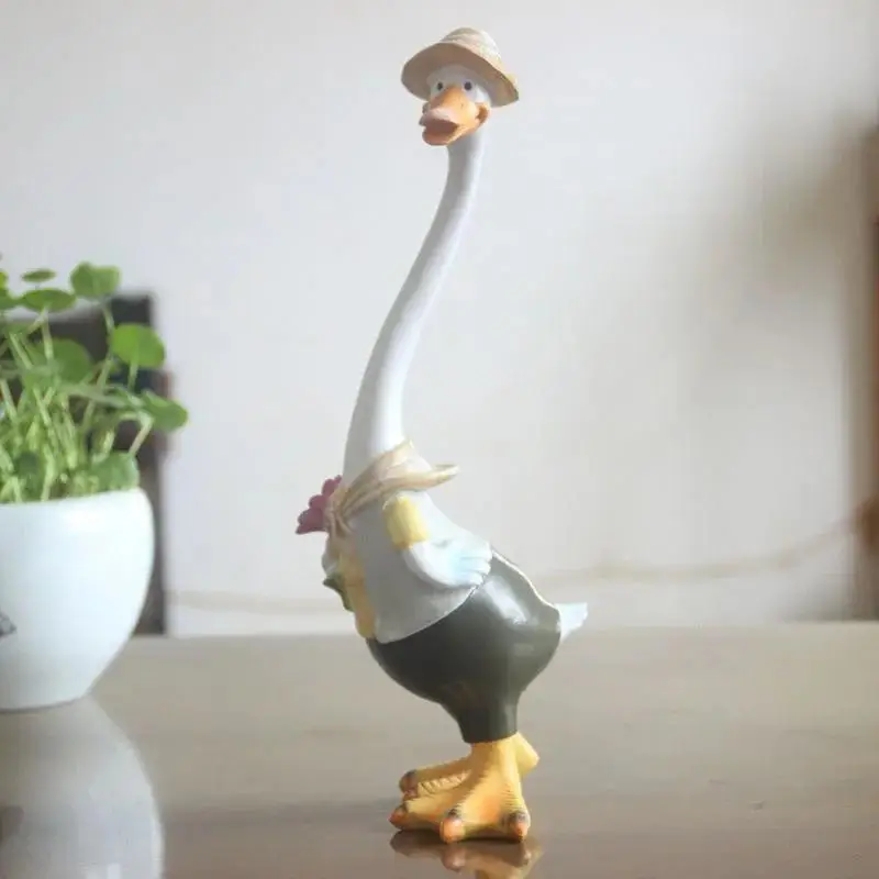 Estatua de pato en resina para jardín – Decoración artesanal - imagen 3
