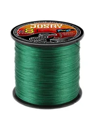 JOSBY Línea de pesca trenzada PE 8 hebras multicolor