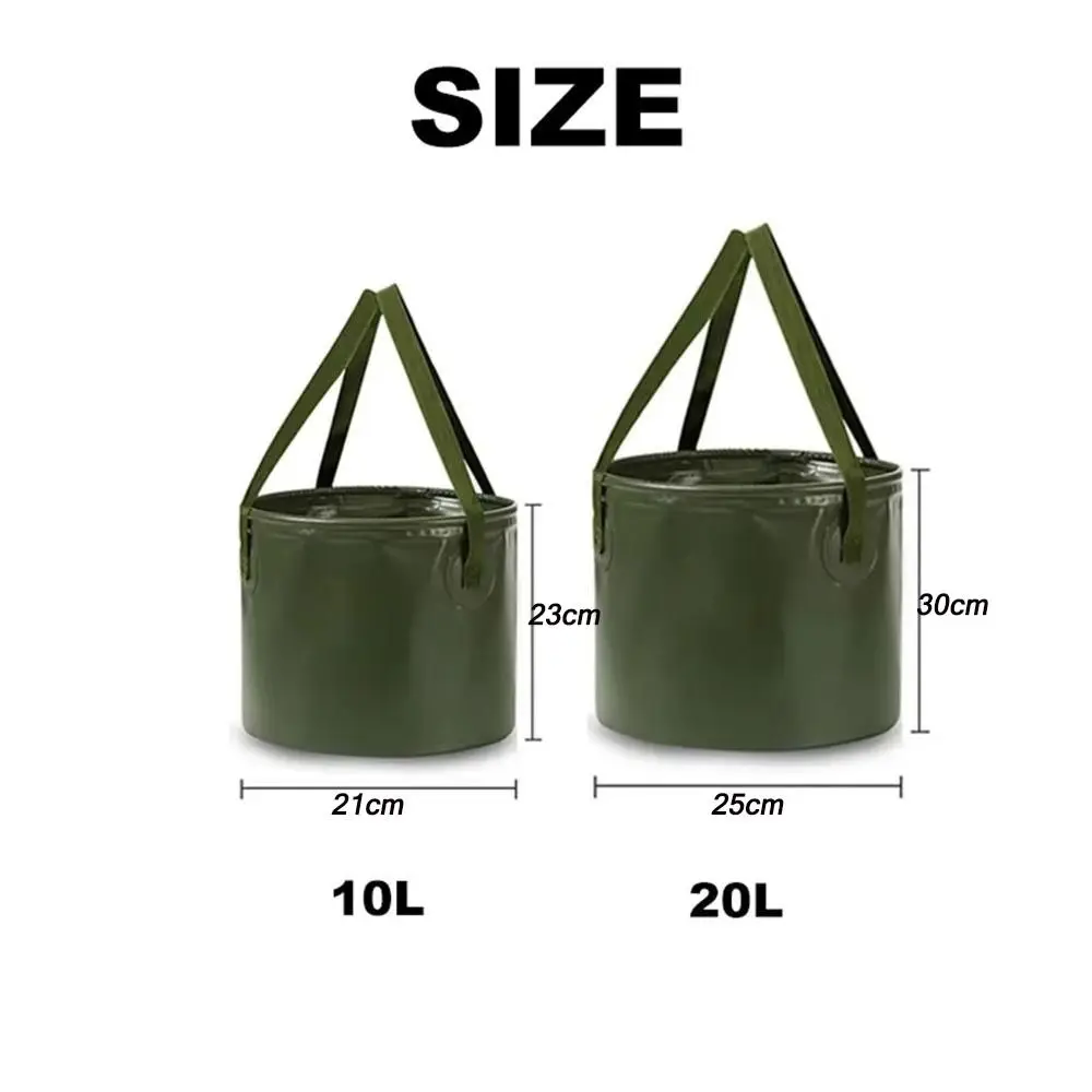 Cubo plegable portátil para camping y pesca - imagen 5