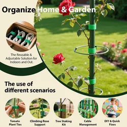 Correas de Nylon reutilizables para plantas trepadoras – sujeción