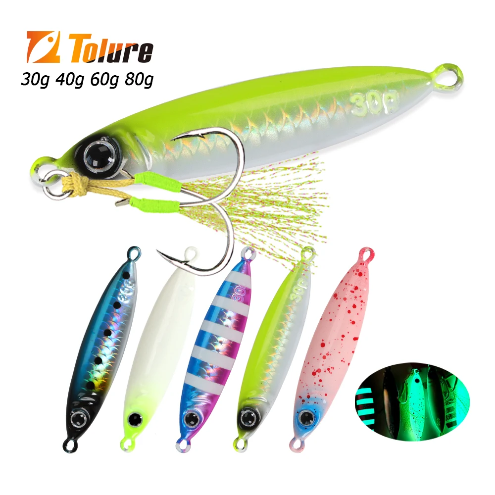 TOLU Jig Luminoso – Hundimiento Rápido para Pesca en Mar