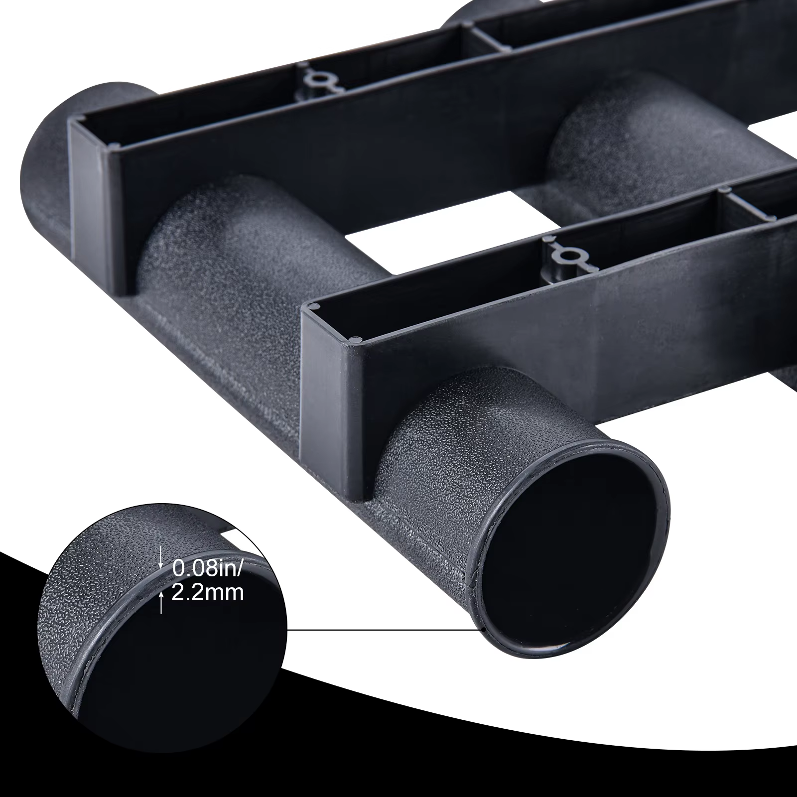 Goture Soporte Portacañas Tubo Negro – Plástico Marino Embarcación - imagen 5