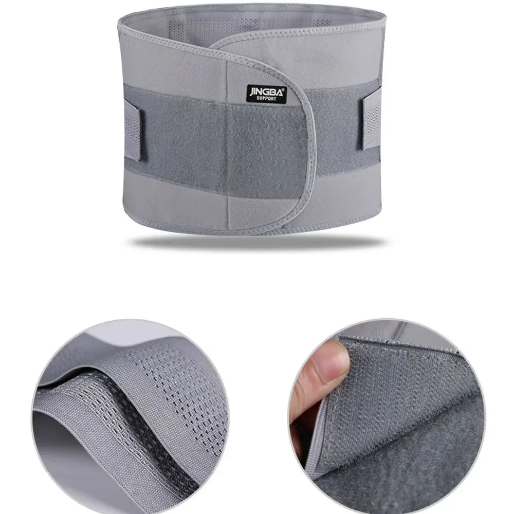 Cinturón colocado para soporte lumbar durante el ejercicio