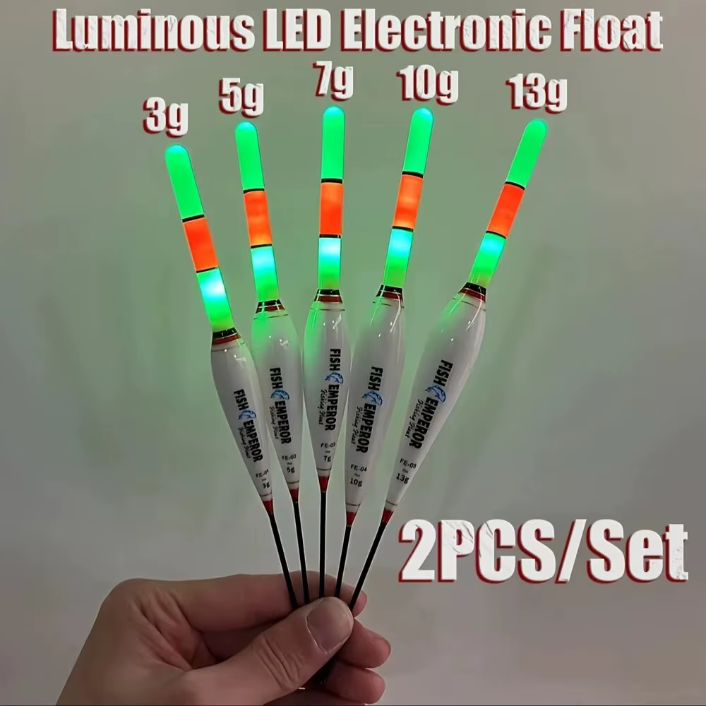 Flotador LED electrónico para pesca nocturna alta flotabilidad