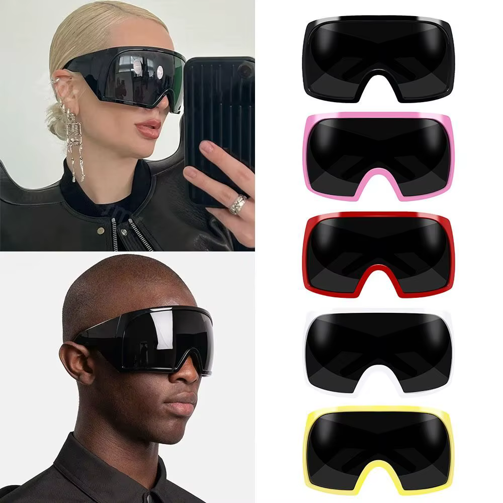 Gafas de pesca polarizadas estilo Punk – Lentes grandes envolventes - imagen 4