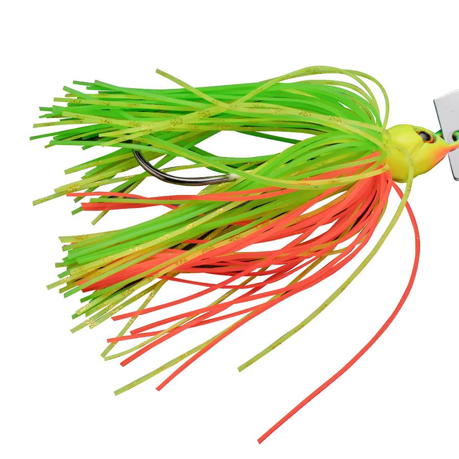 Jig Spinner con Falda de Silicona para Pesca de Lubina - imagen 3