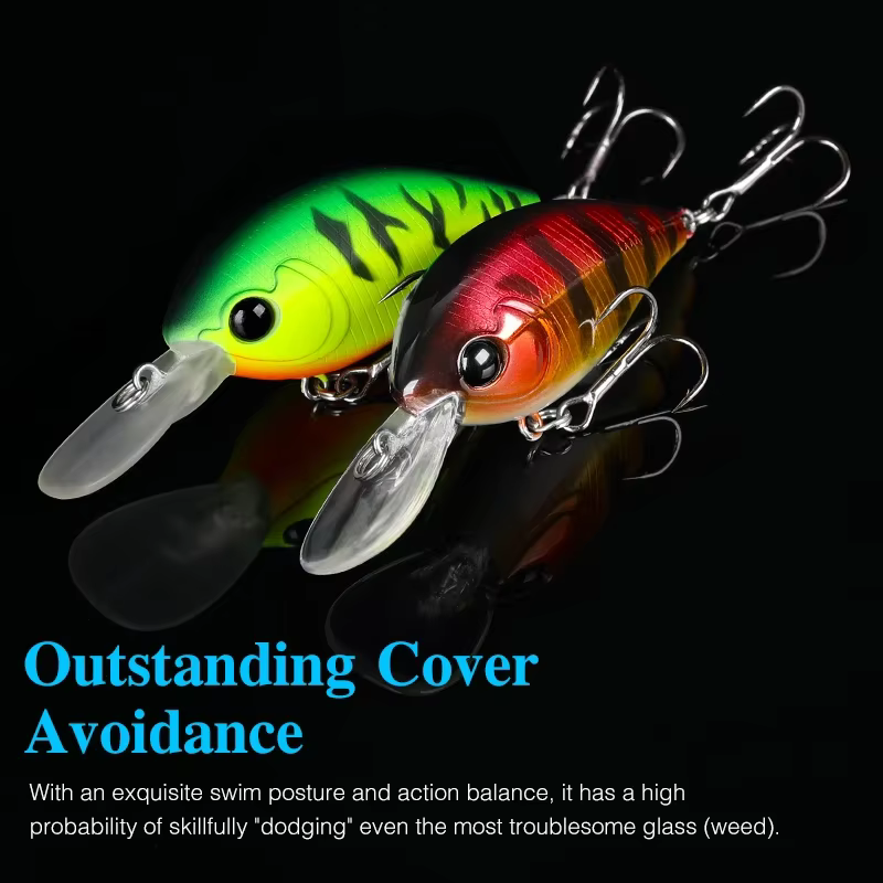 Tsurinoya 59F Crankbait flotante – Jerkbait duro para black bass