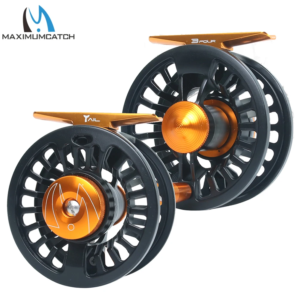 Carrete de pesca con mosca Maximumcatch CNC de disco gran diámetro