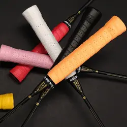 Cinta de empuñadura microfibra antideslizante para raqueta de bádminton