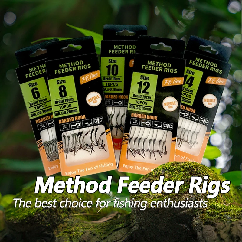 Aparejo Carpfishing Preatado con Anzuelo de Púas y Trenzado - imagen 3