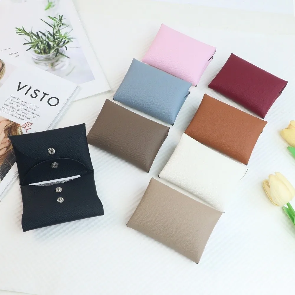 Monedero de cuero PU plegable con estampado de palma unisex