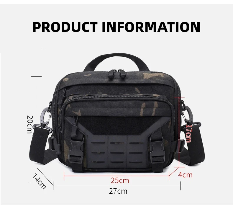 Bolsa de pesca Molle en uso