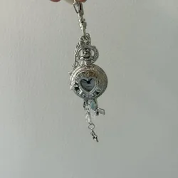 Reloj de bolsillo corazón hueco vintage steampunk para parejas