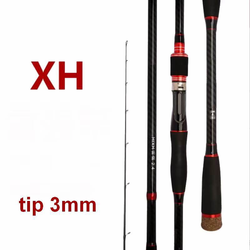 Caña ZZ239 en fibra de carbono 1.8-2.4 m para spinning 18-70 g
