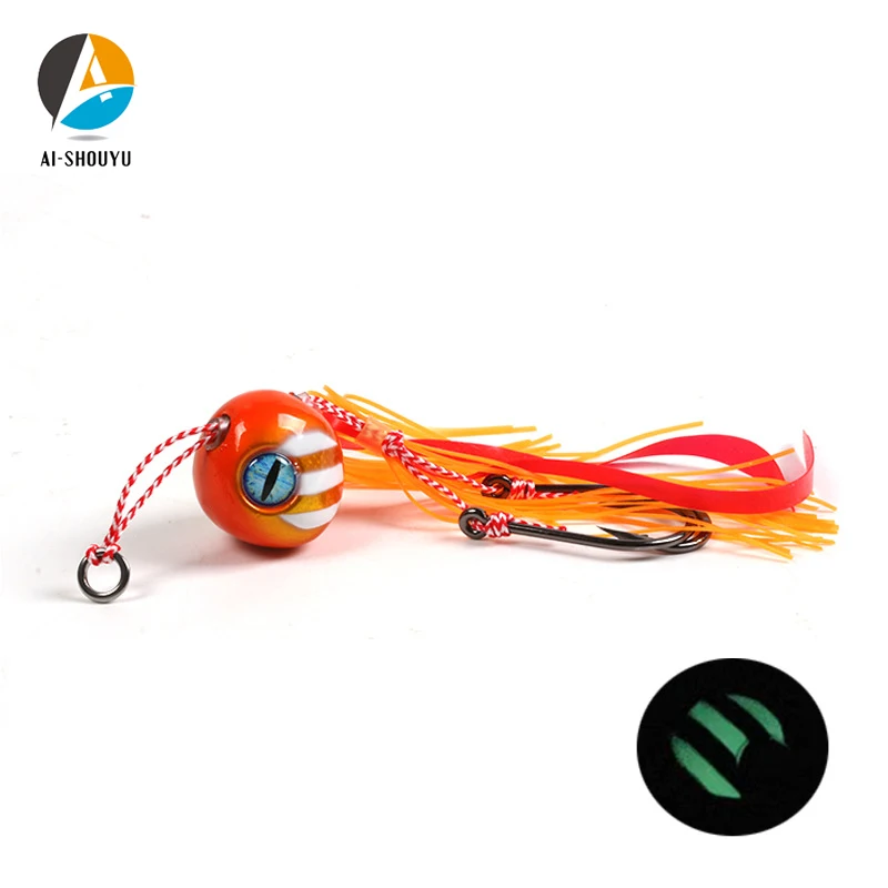 AI-SHOUYU Matel – Señuelo jigging cabeza de besugo con falda - imagen 3