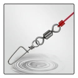 Conector giratorio pasador curvo pesca mar resistente
