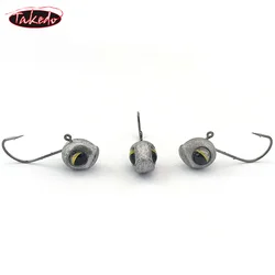 TAKEDO Jig Head Micro 3D para Ajing con Doble Púa