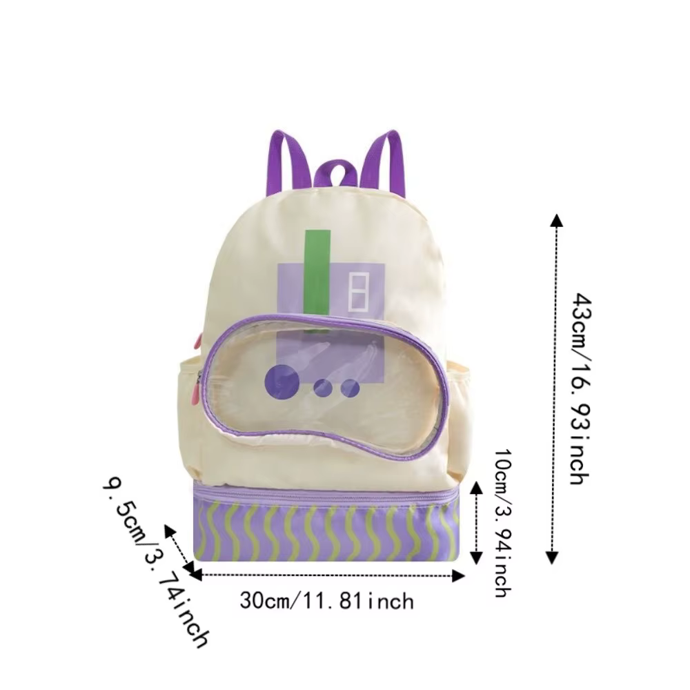 Bolsa de natación infantil con diseño de dibujos animados