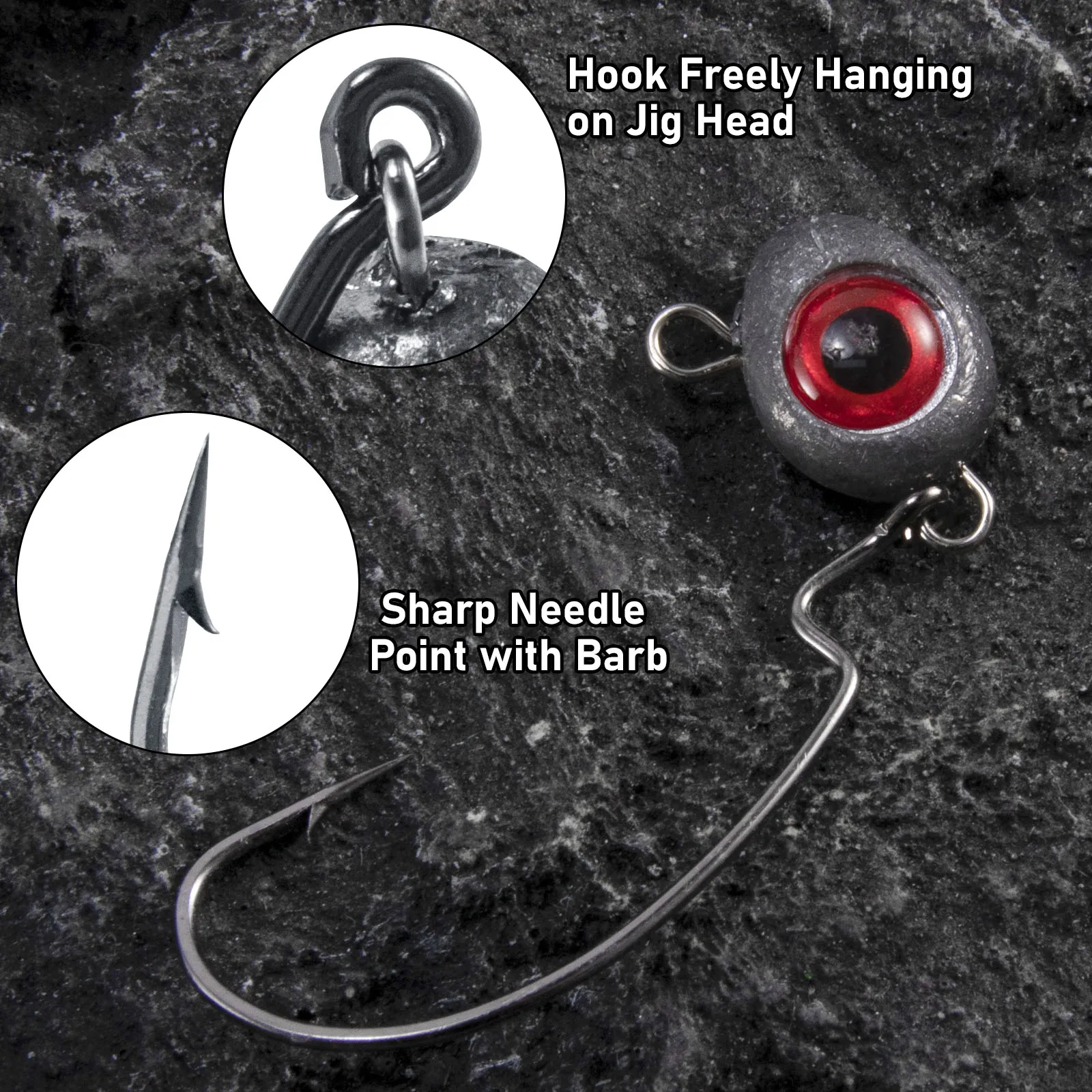 Jig Head EWG Weedless para Swimbait en Agua Dulce - imagen 4