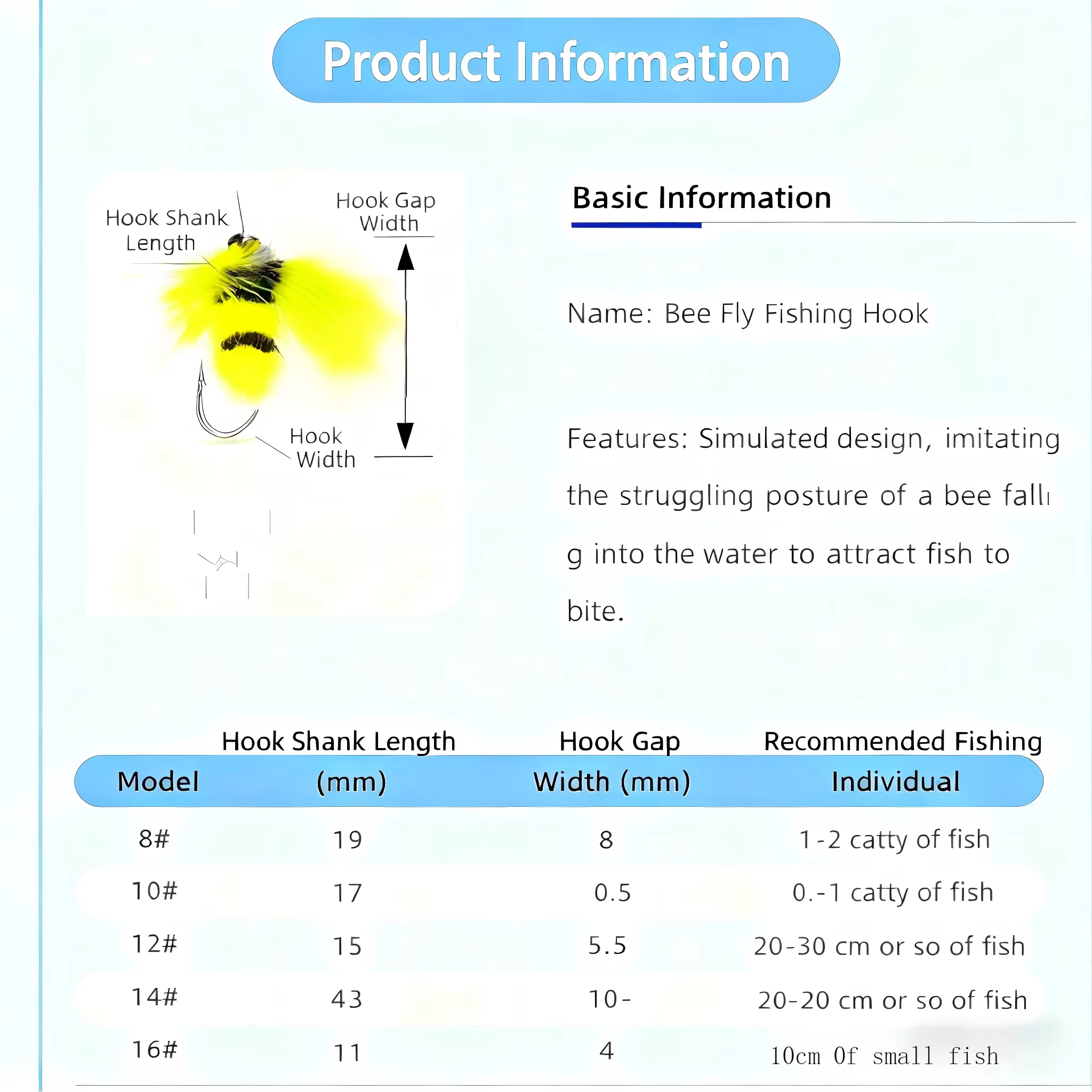 Señuelo mosca amarillo para trucha en río y lago - imagen 4