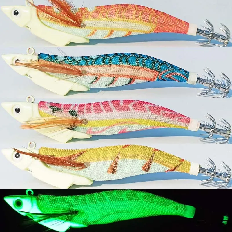 Jig Madera Camarón Pulpo – Señuelo profesional para pesca mar - imagen 4