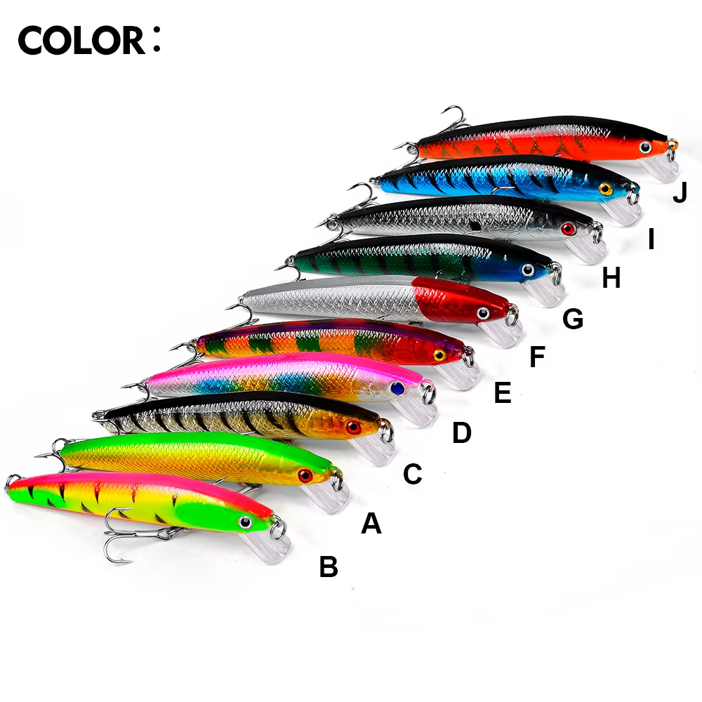 Señuelo Minnow Flotante 3D 95mm – Wobbler para Lubina y Lucio - imagen 4