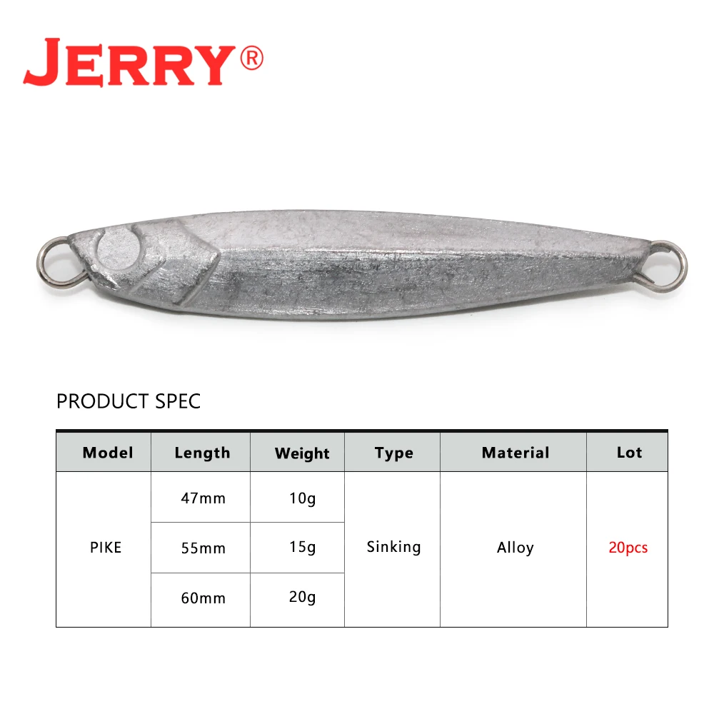 Señuelo jigging Jerry Yayu metal fundido sin pintar para lubina - imagen 2