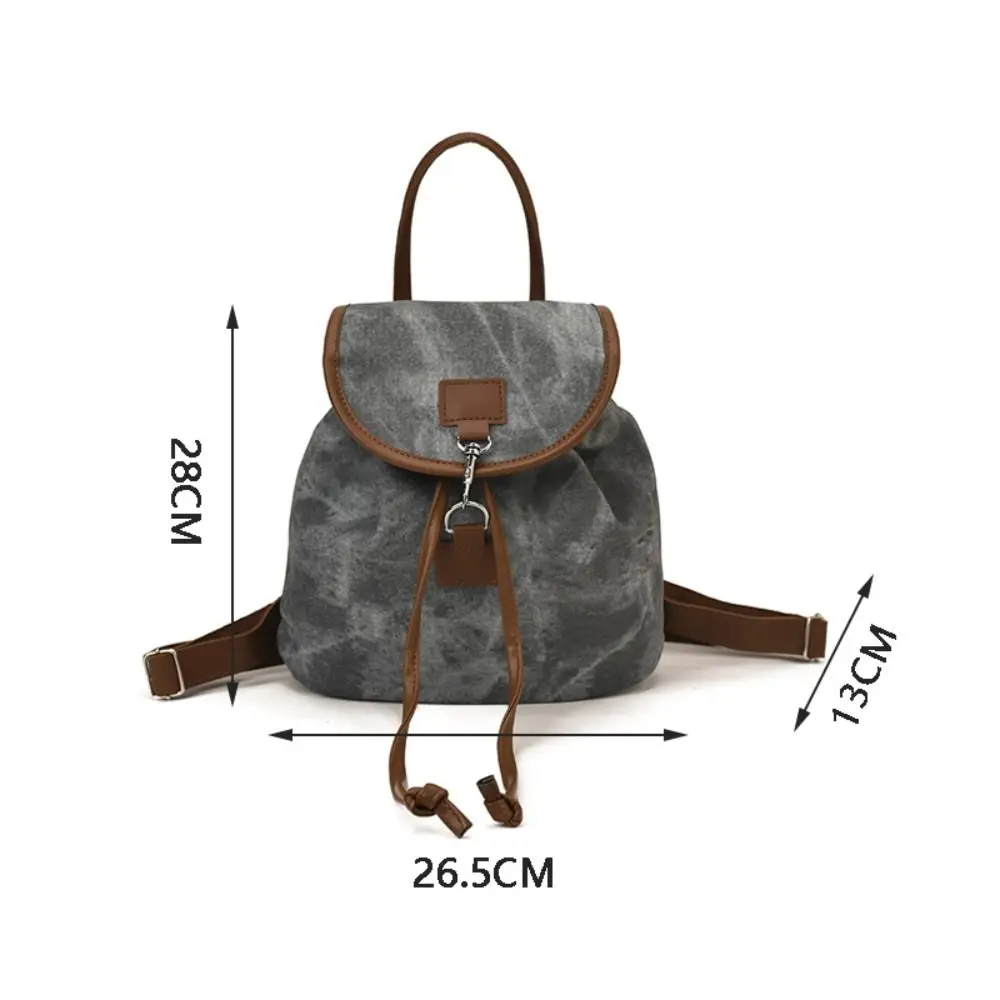 Mochila casual de piel PU para mujer estilo retro americano, versátil