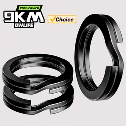 9KM Anillas Split Ring reforzadas de acero inoxidable para señuelos