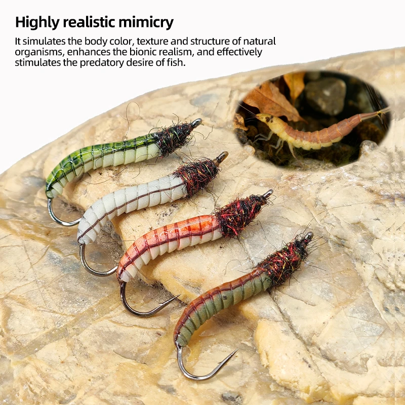 Moscas Stonefly estilo gusano para trucha y salmón en ríos - imagen 5
