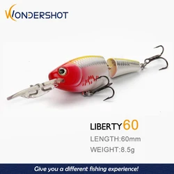 Wobbler Flotante Wondershot A22 – 60mm para lubina y lucio