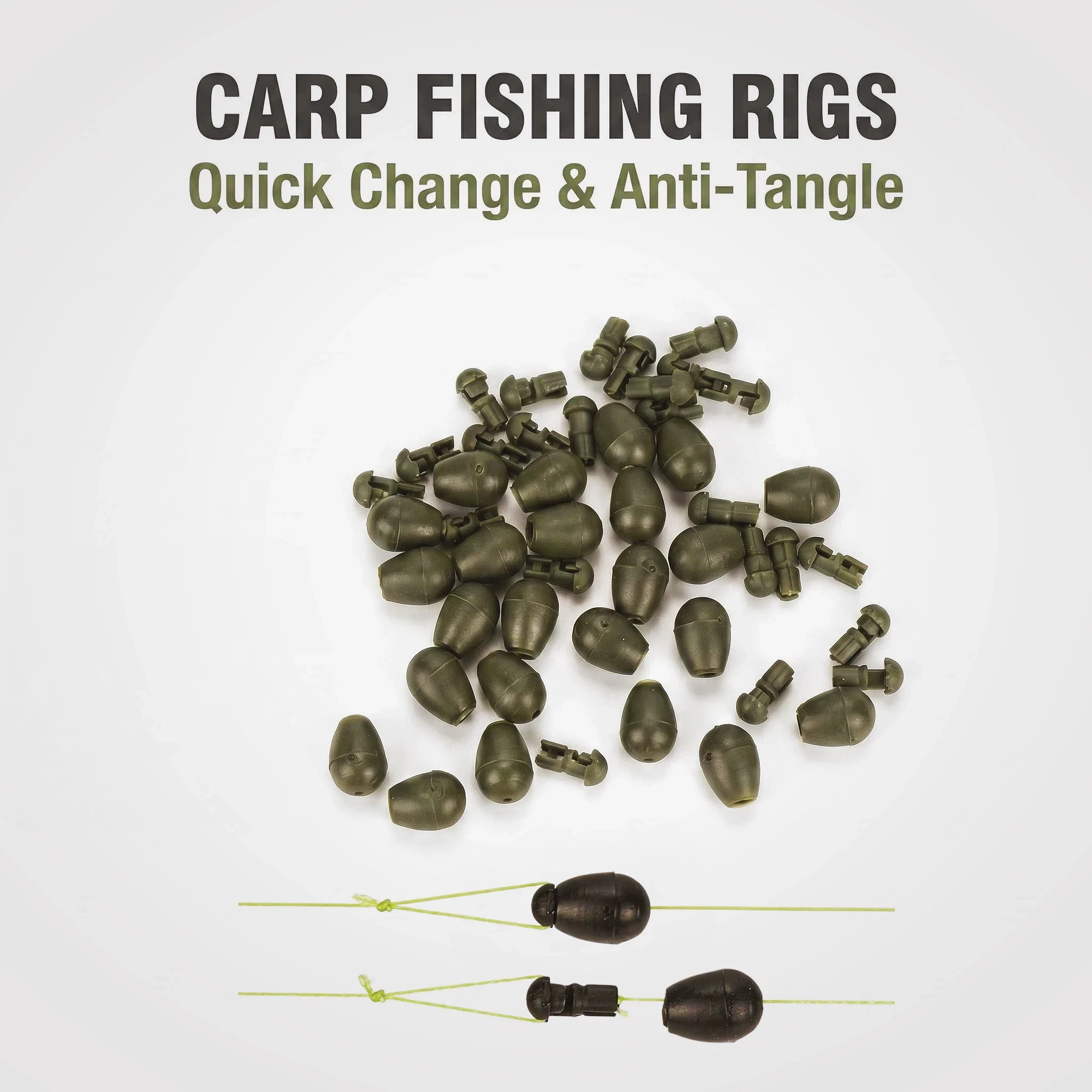 Hirisi cuentas de cambio rápido para pesca de carpa con method feeder - imagen 5