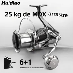 Carrete de pesca HUIDIAO TIDRAG lanzamiento largo para agua salada