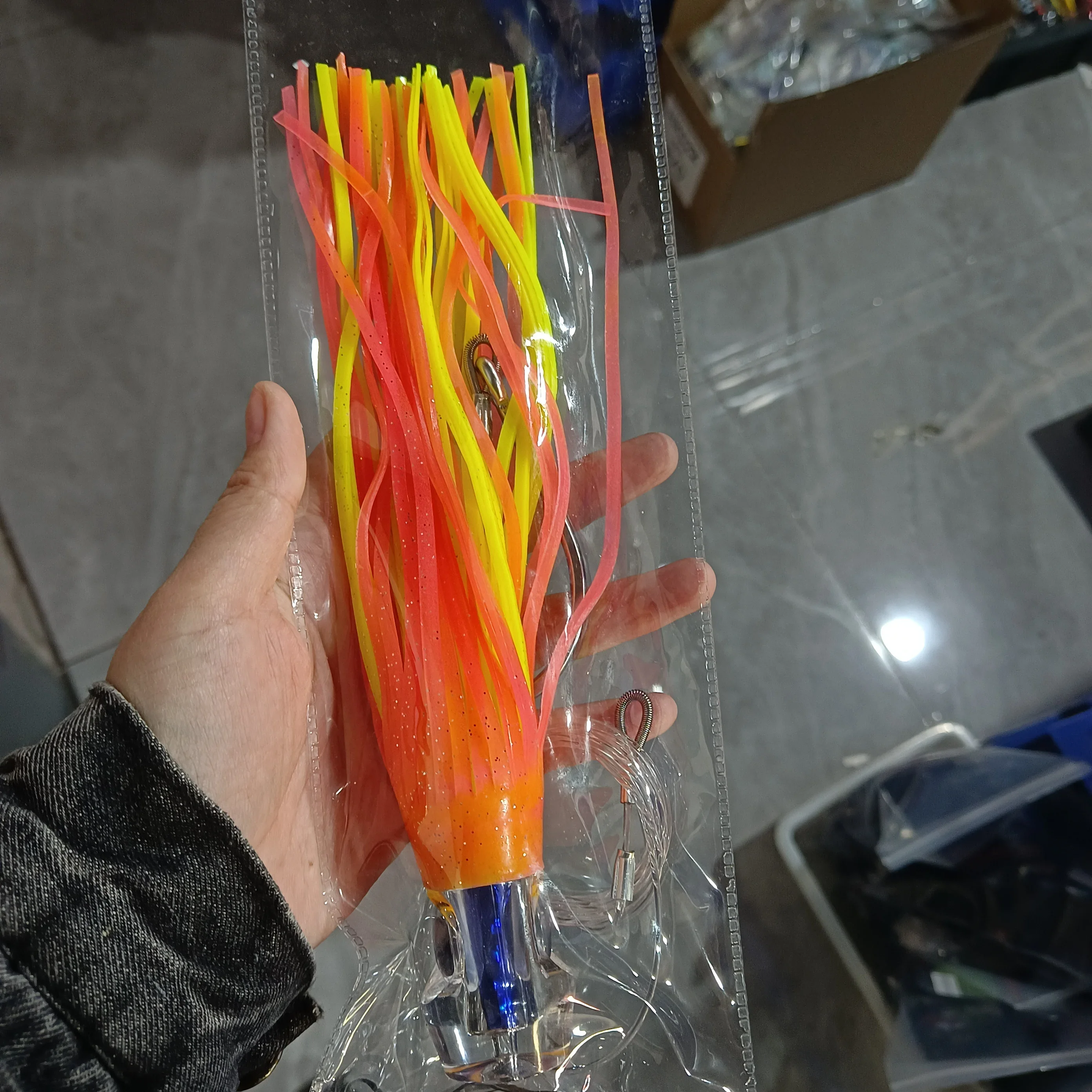 TEASER TR002 Señuelo de curricán marino con cabeza acrílica biónica - imagen 5