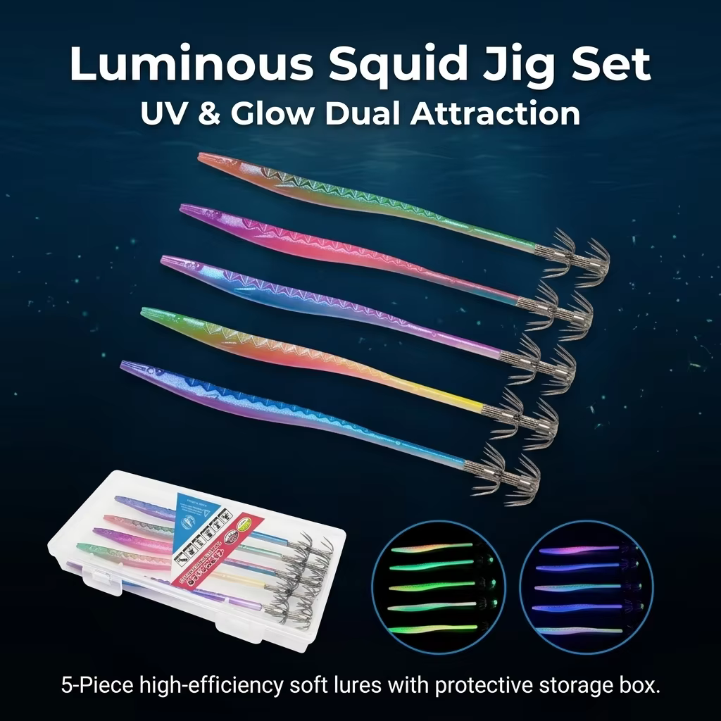Egis UV para Calamar 11cm – Luminosos para Pesca Nocturna en Agua Salada