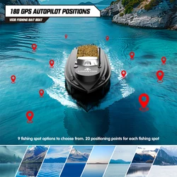 Barco Cebo GPS Navegación Automática 800m 3kg Carga