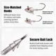 Anzuelos Jig Head B&U – plomo afilado y resistentes para vinilo - imagen 5