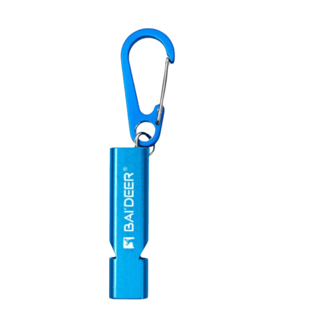 Silbato Seguridad Aluminio Doble Tubo – Alto Decibelio - imagen 2