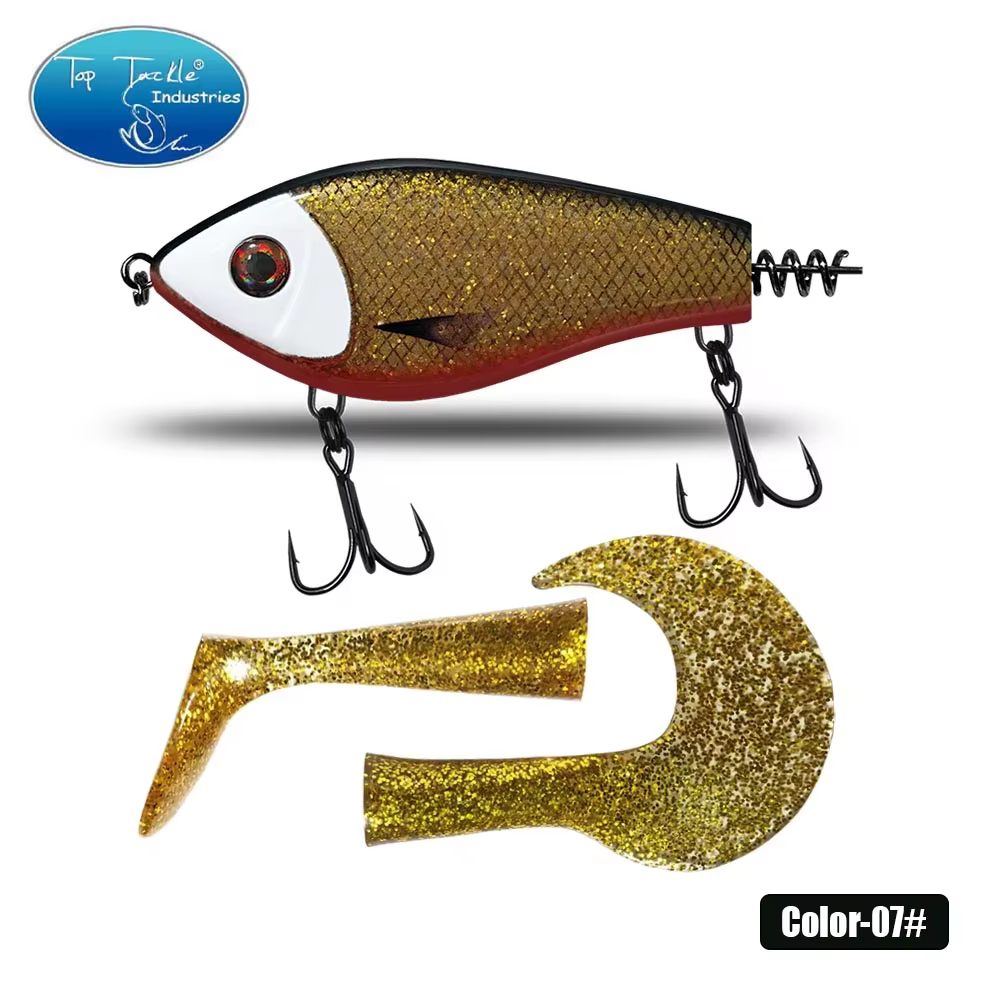 Señuelo de pesca con pintura realista