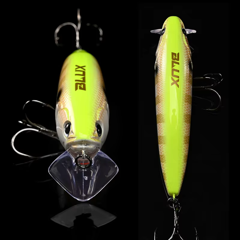 Blux Gian 105F – Señuelo Minnow de Superficie para lucio agresivo - imagen 5