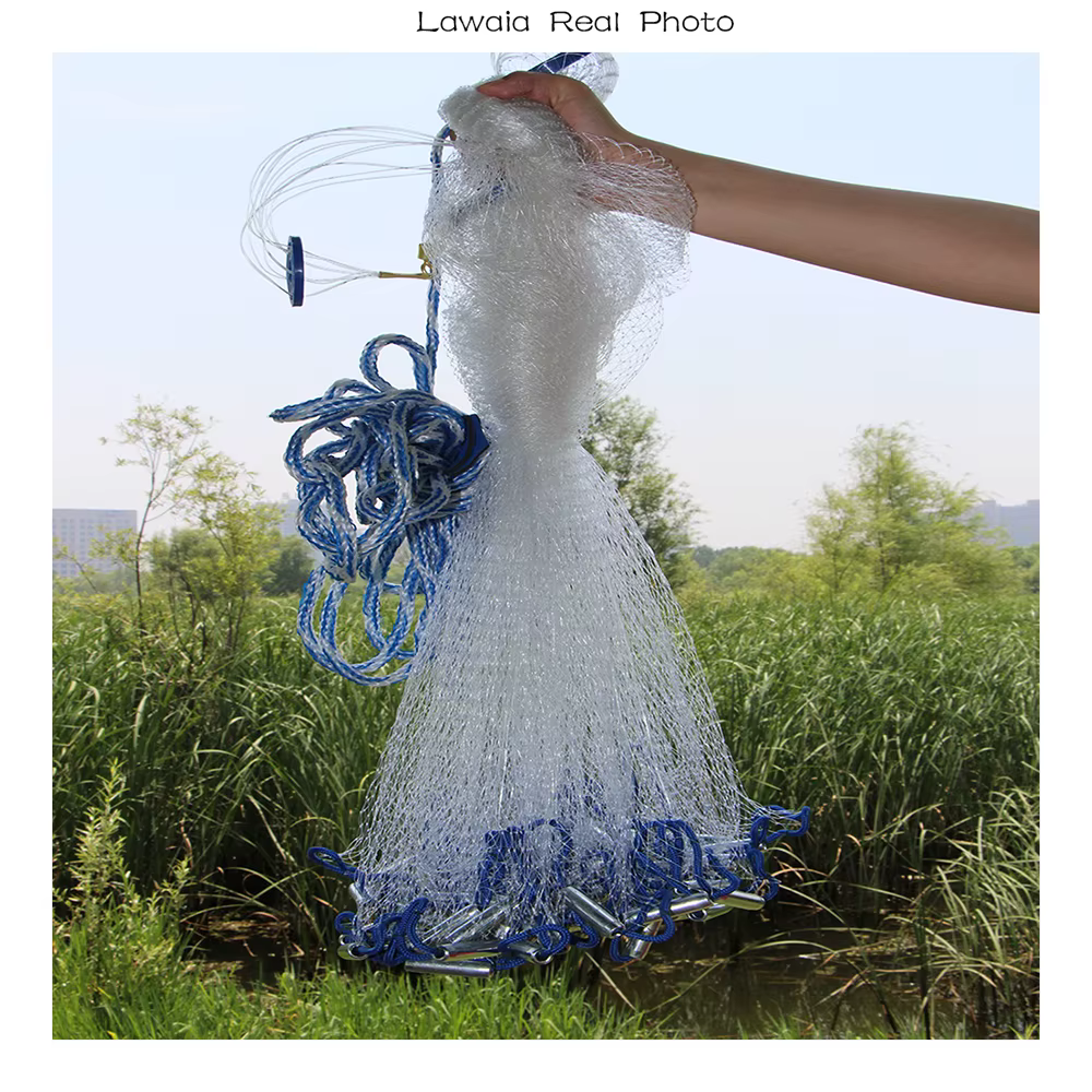 Red fundida Lawaia multifilamento – Plomo de acero para pesca - imagen 2
