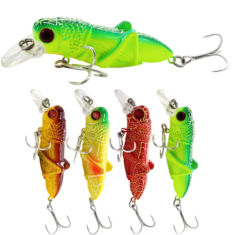 Minnow Grasshopper Señuelo Biónico para Perca con Efecto Langosta - imagen 5