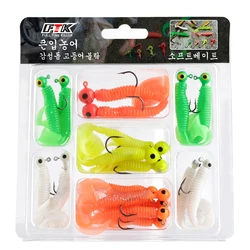 FTK Jig Swimbait de vinilo con cola curvada de silicona