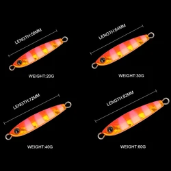 Señuelo Jig Metálico LETOYO hundimiento para jigging agua salada