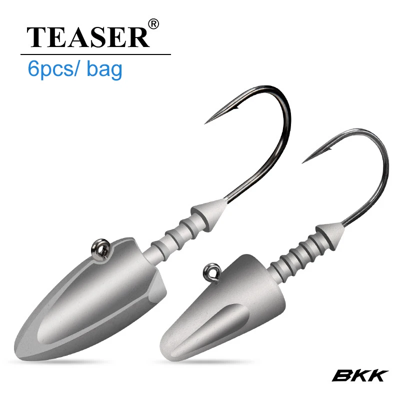 TEASER Anzuelos Jig Head con púas – Acero al carbono bala para vinilos - imagen 5
