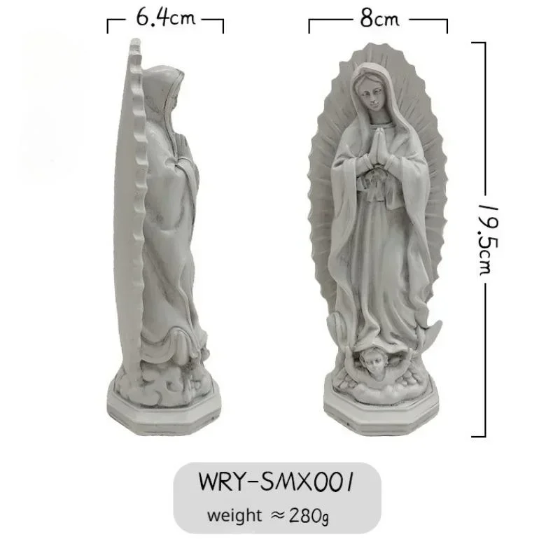 Figuras resina Virgen María mexicana para decoración hogar 2026 - imagen 5