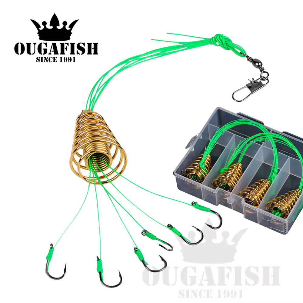 Anzuelos con resorte Fishinghook para lubina - Acero inoxidable