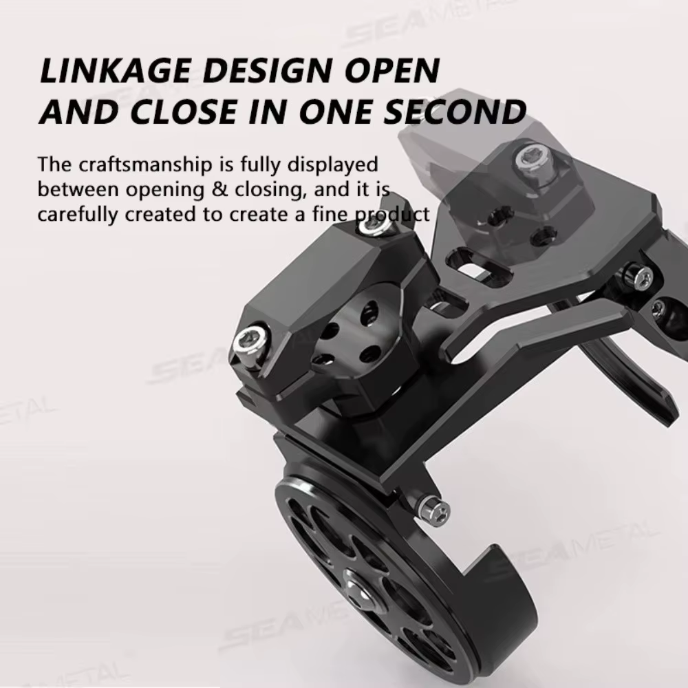 Soporte Portavasos Plegable para Moto – Antivibración y Rotación 360°